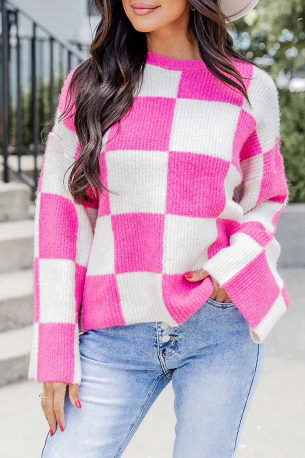 Dark Pink SWEATER