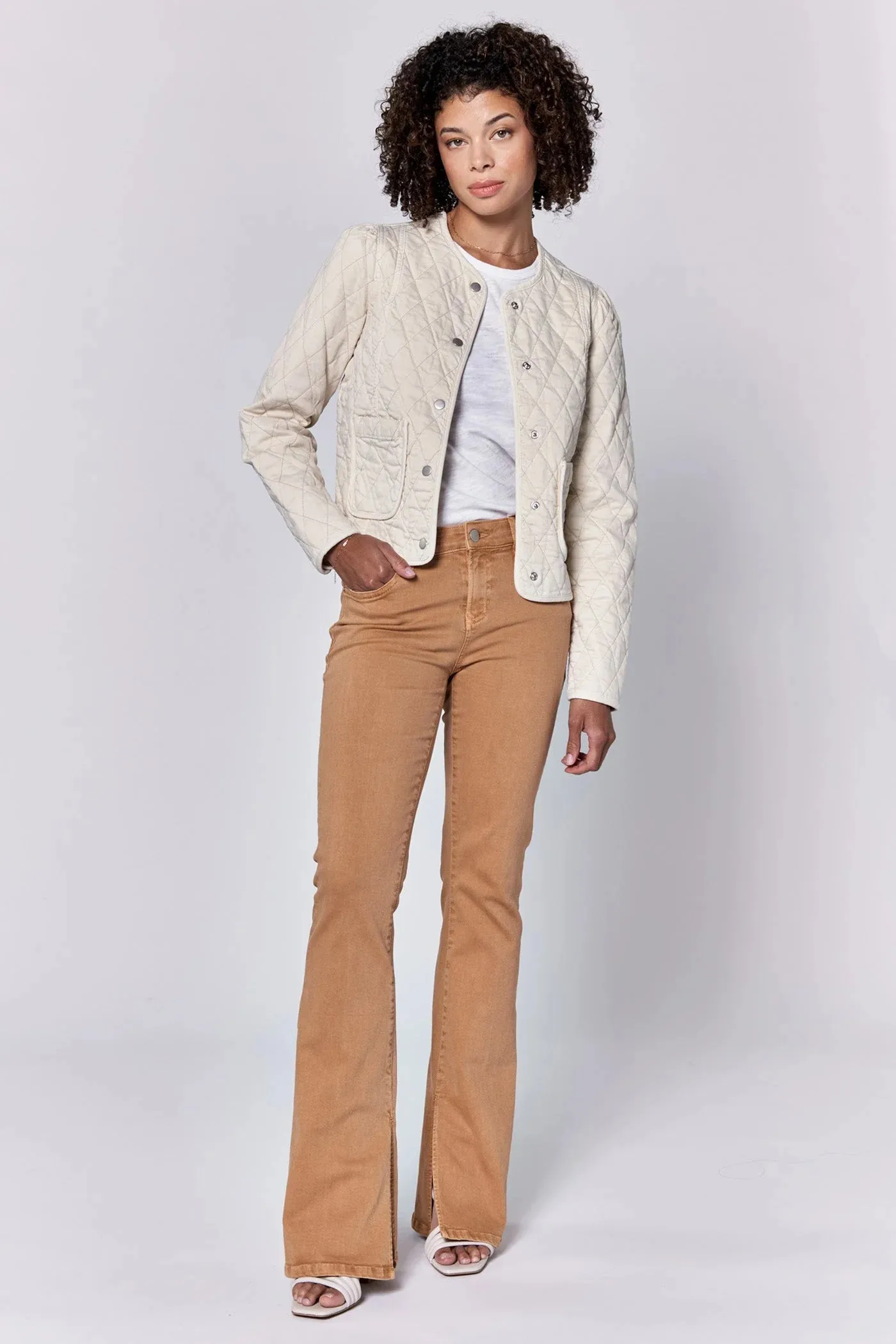 Dear John Quilted Puff Sleeve Jacket