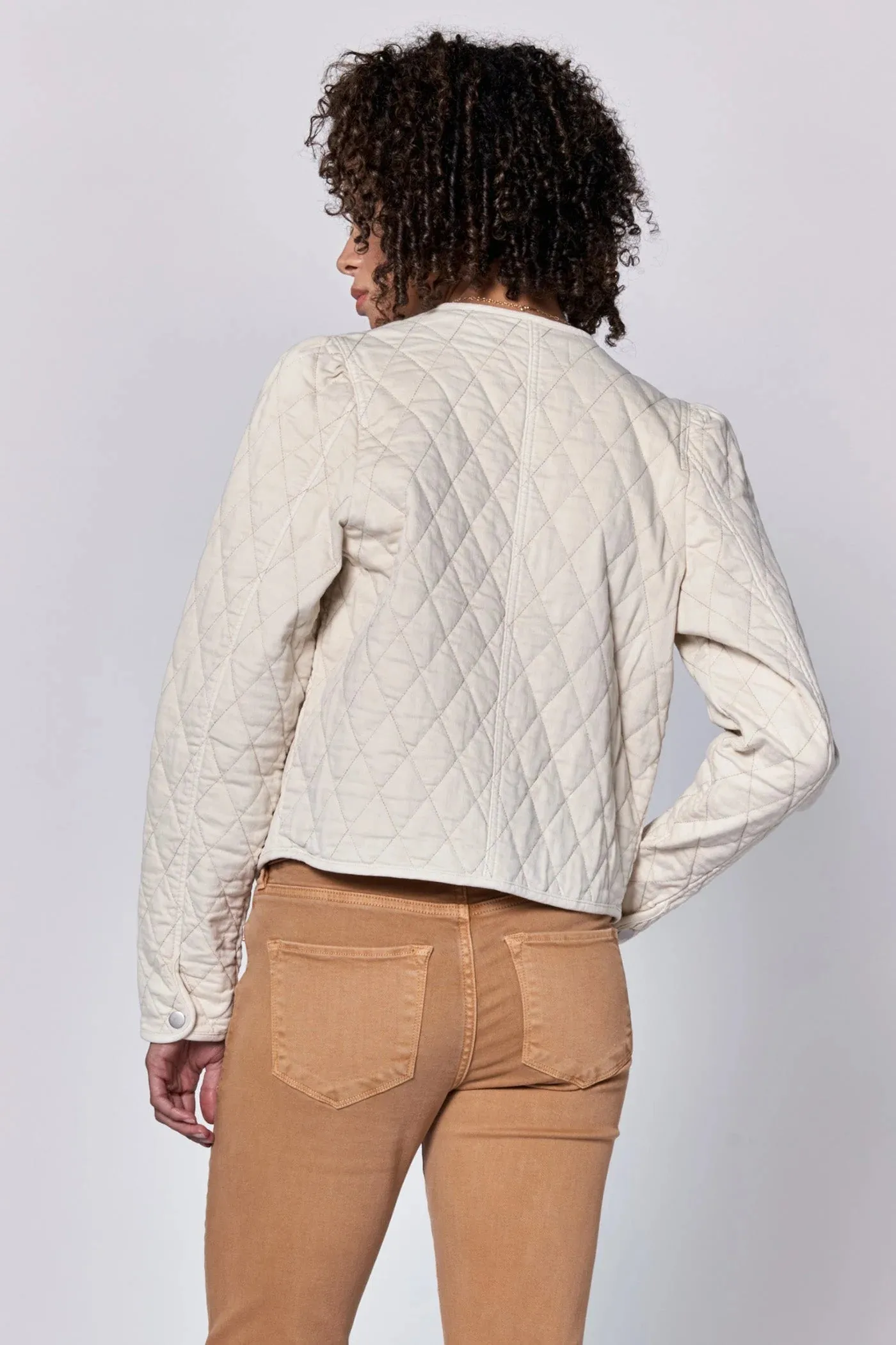 Dear John Quilted Puff Sleeve Jacket