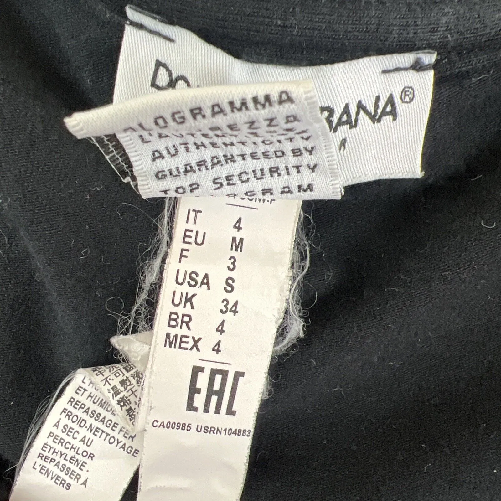 Dolce & Gabbana Sleepwear Womens Black Tank Top Size Small (2 Tanks)