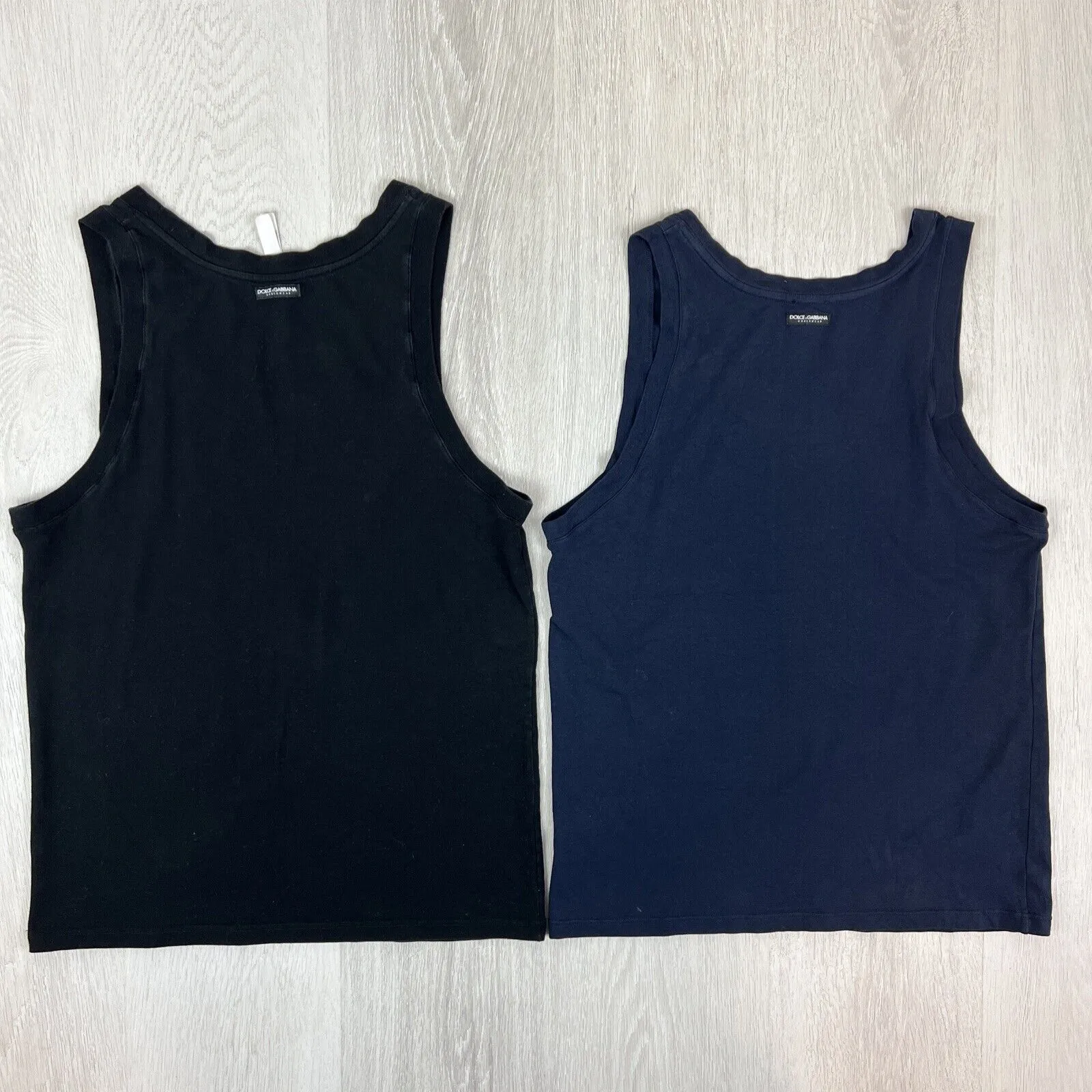 Dolce & Gabbana Sleepwear Womens Black Tank Top Size Small (2 Tanks)