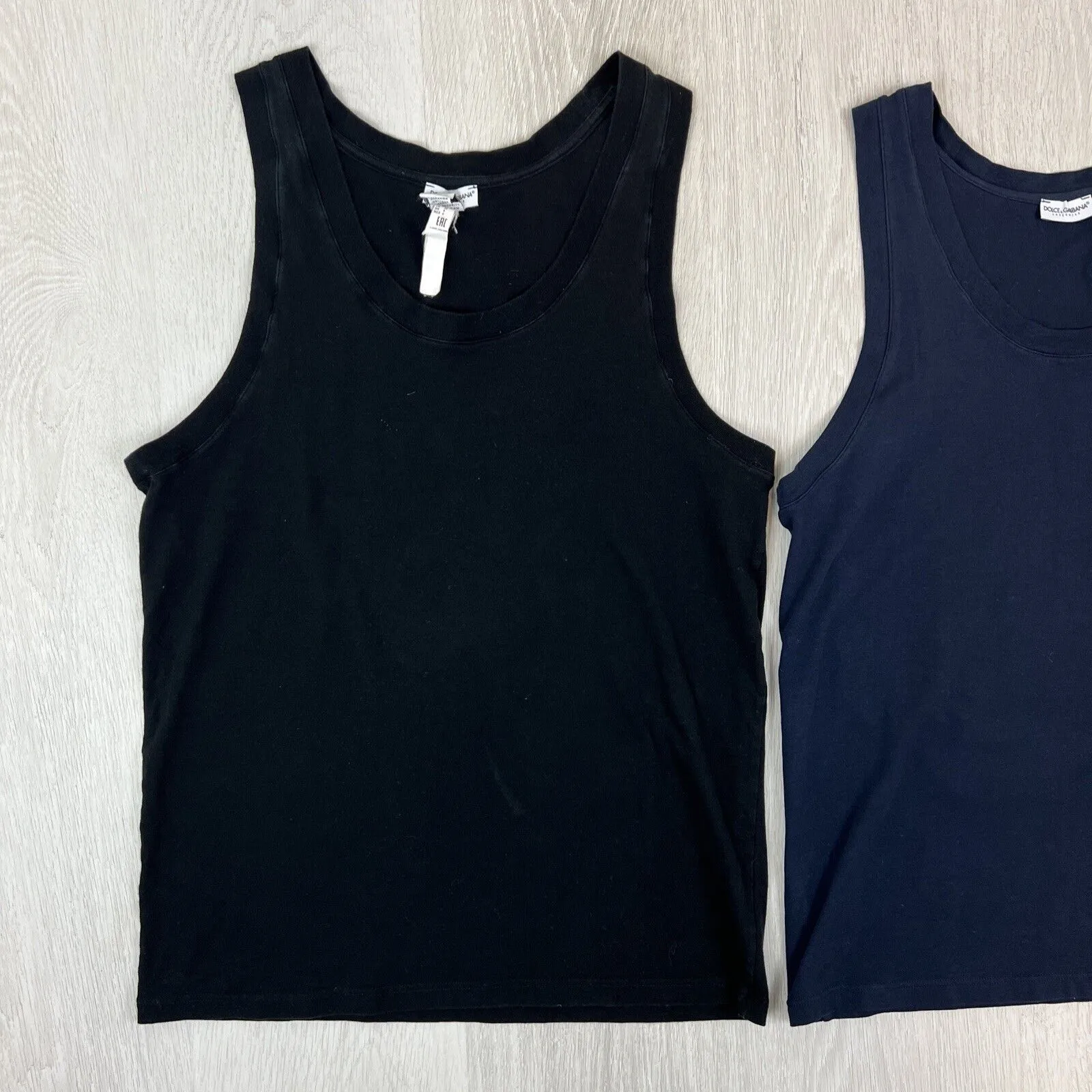 Dolce & Gabbana Sleepwear Womens Black Tank Top Size Small (2 Tanks)