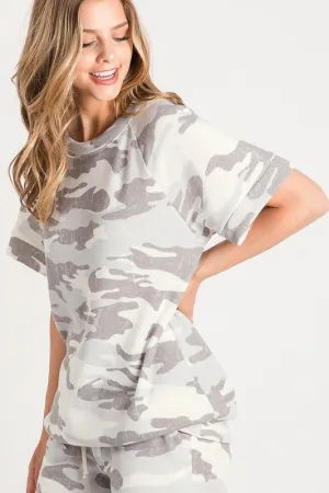 Don't Blend In Soft Camo Top