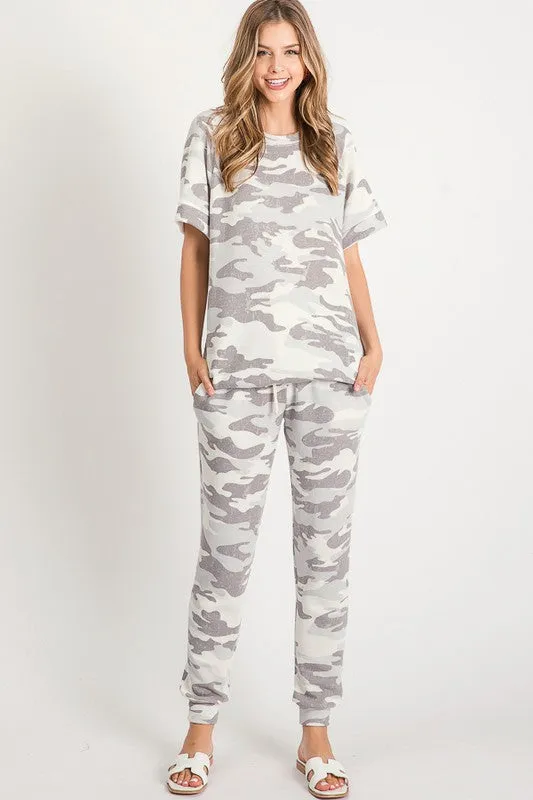 Don't Blend In Soft Camo Top