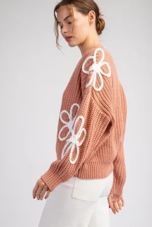 Drake Flower Stitch Sweater