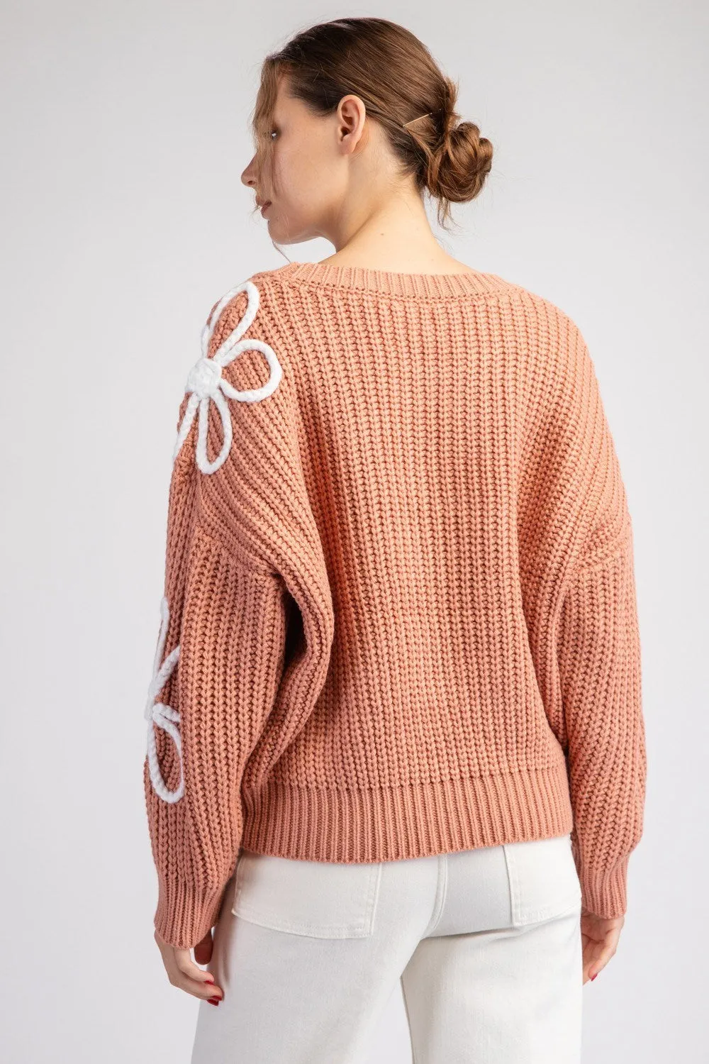 Drake Flower Stitch Sweater