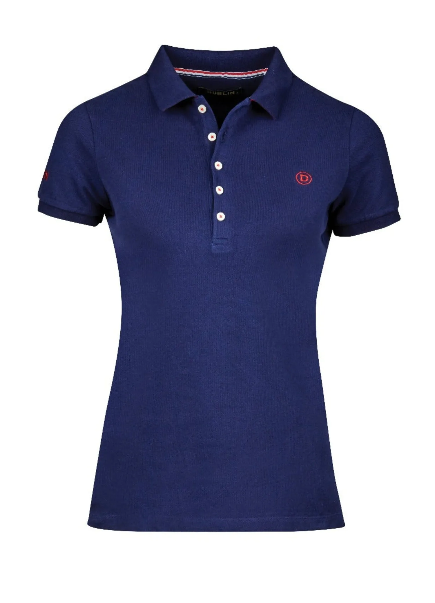 Dublin Navy Ladies Lily Cap Sleeve Polo Top