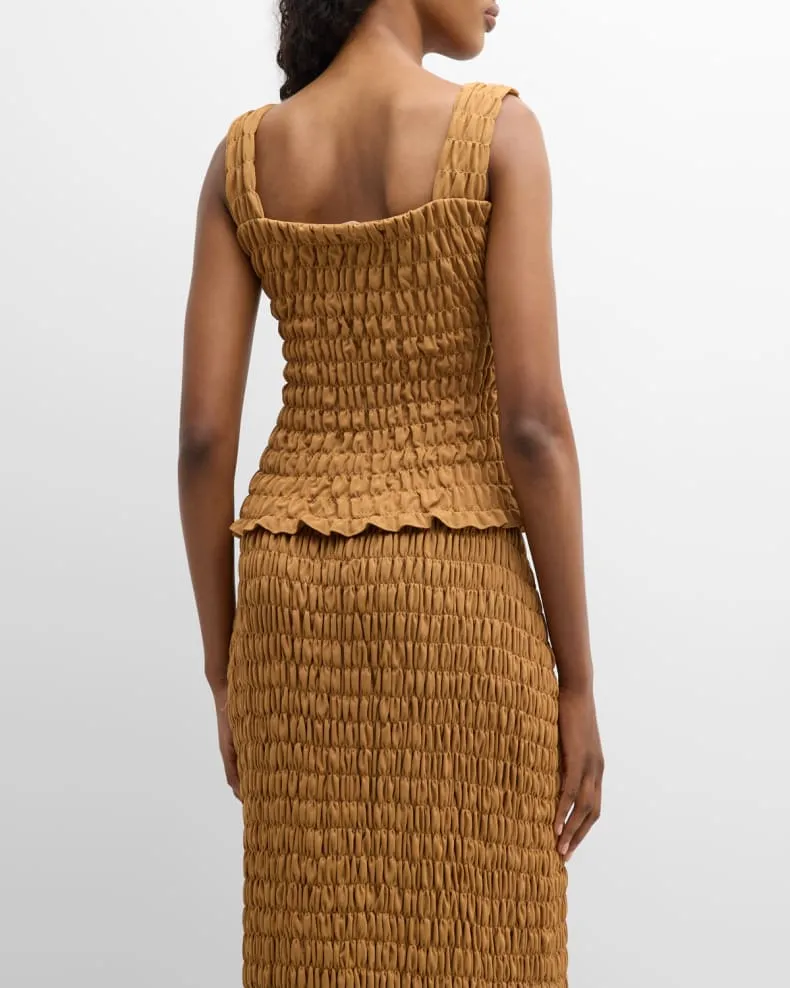 Elnaz Shirred Top