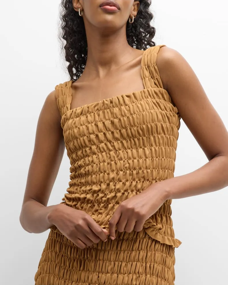 Elnaz Shirred Top