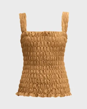 Elnaz Shirred Top