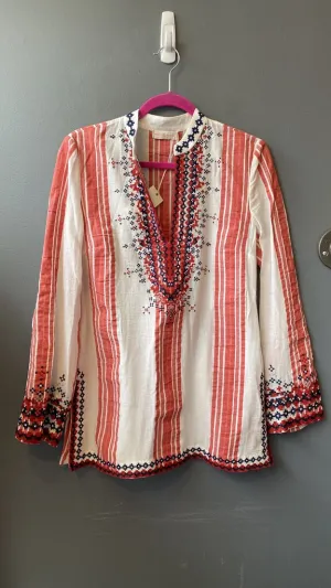 Embroidered Tory Tunic Top