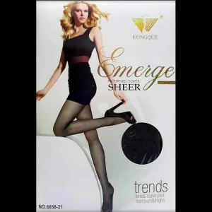 Emerge Patterned Translucent Tights 6658-21