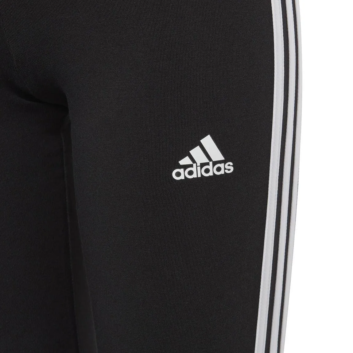 Essentials 3-Stripes Cotton Leggings - Girls