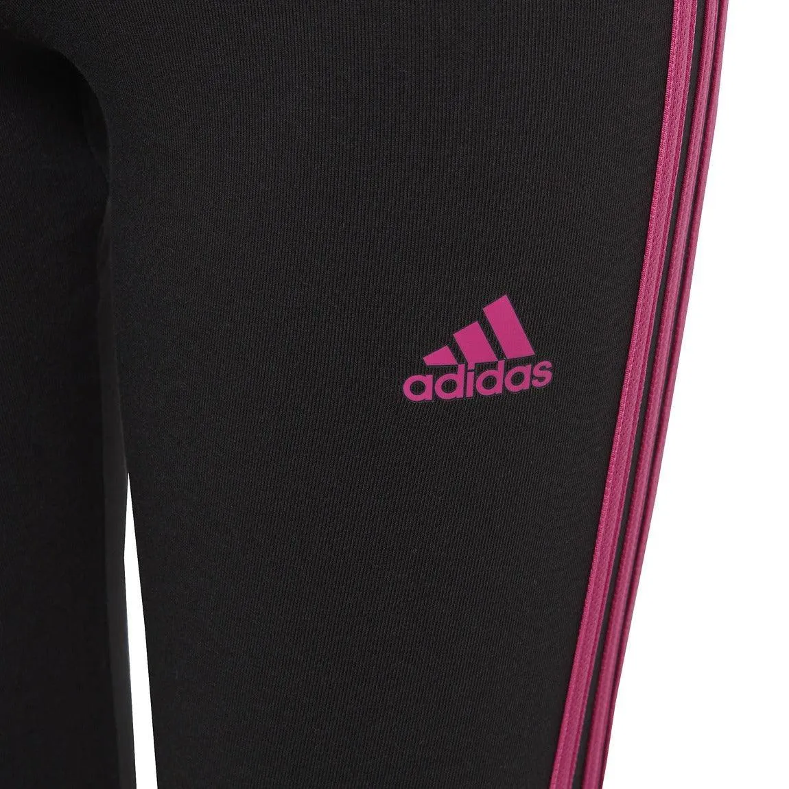 Essentials 3-Stripes Cotton Leggings - Girls