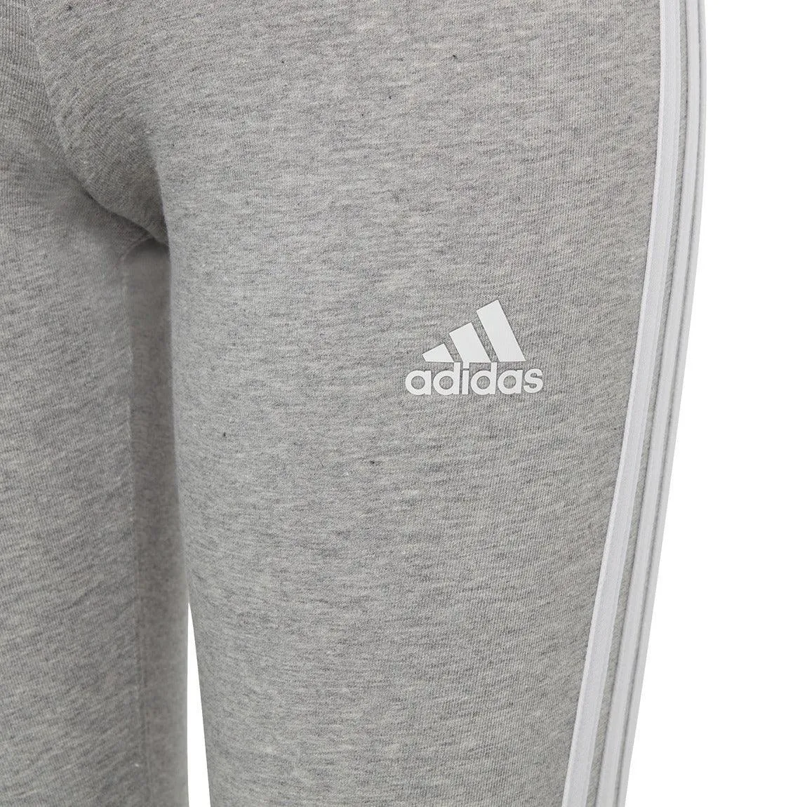 Essentials 3-Stripes Cotton Leggings - Girls