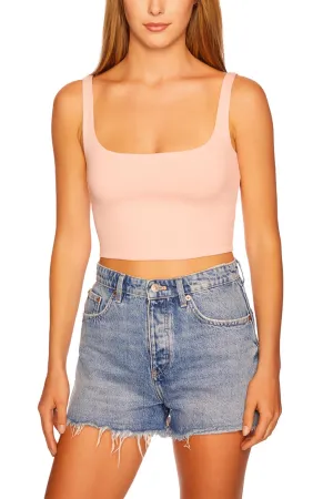 Everyday Tank Crop Top in Shell