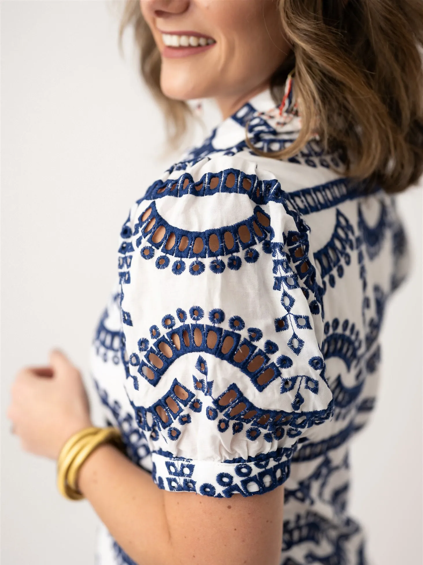 Eyelet Geo Charm Dress