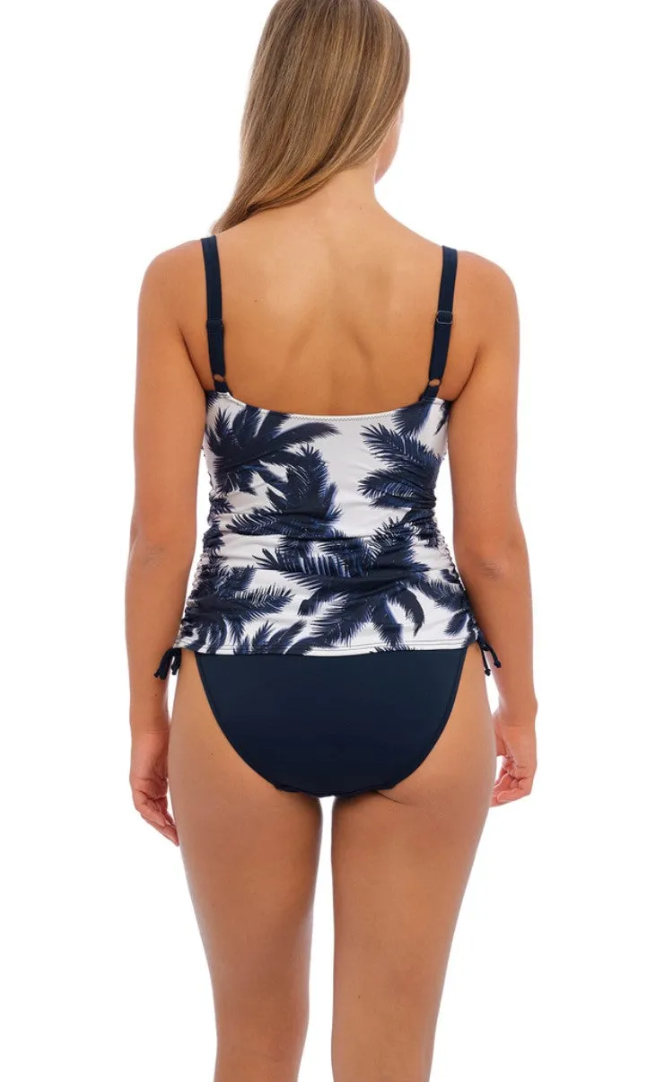 FANTASIE - CARMELITA AVENUE TWIST FRONT TANKINI IN NAVY AND WHITE