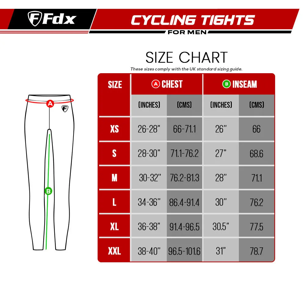 Fdx Heatchaser Blue Men's & Boy's Compression Cycling Tights