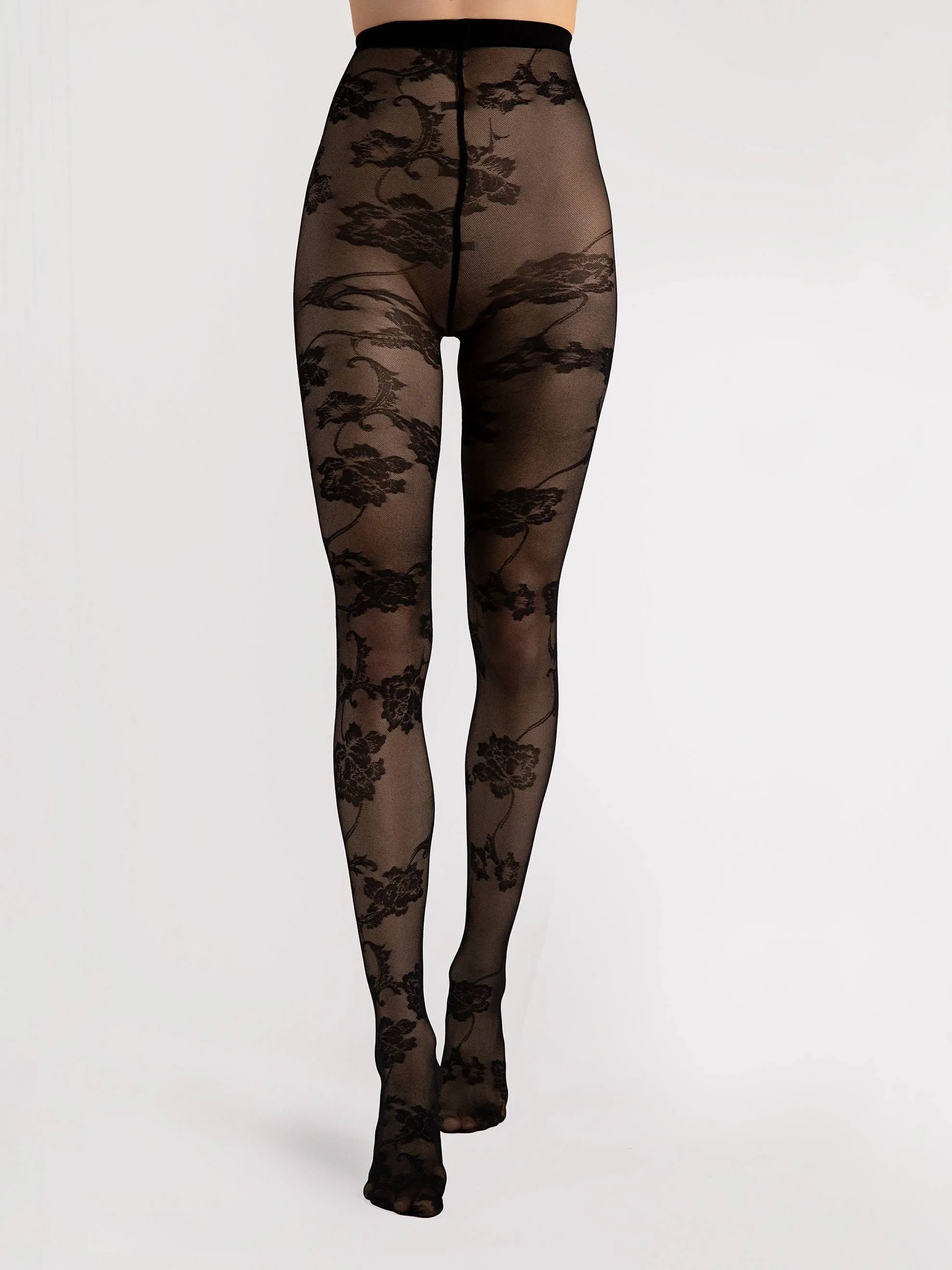 Fiore Wild Dream 30 Den – Openwork Floral Tights