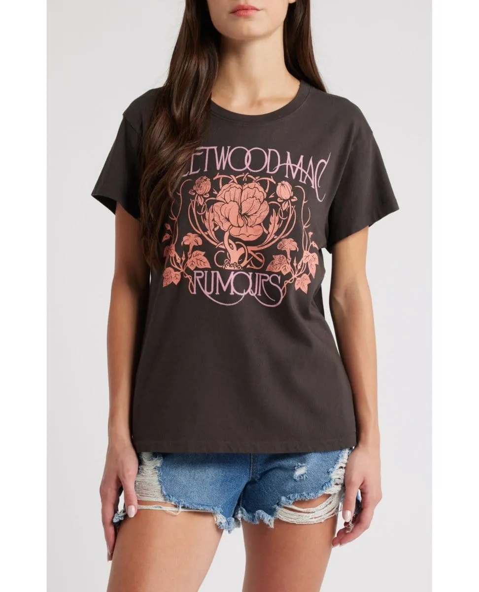 Fleetwood Mac Floral Tour Tee Black