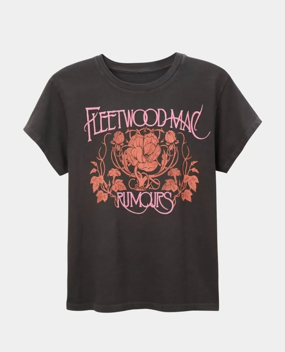 Fleetwood Mac Floral Tour Tee Black