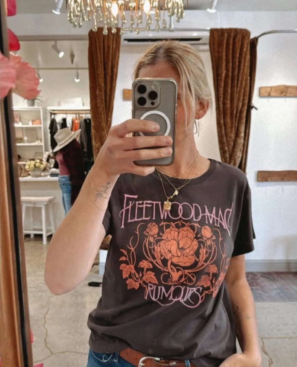 Fleetwood Mac Floral Tour Tee Black