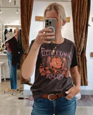 Fleetwood Mac Floral Tour Tee Black