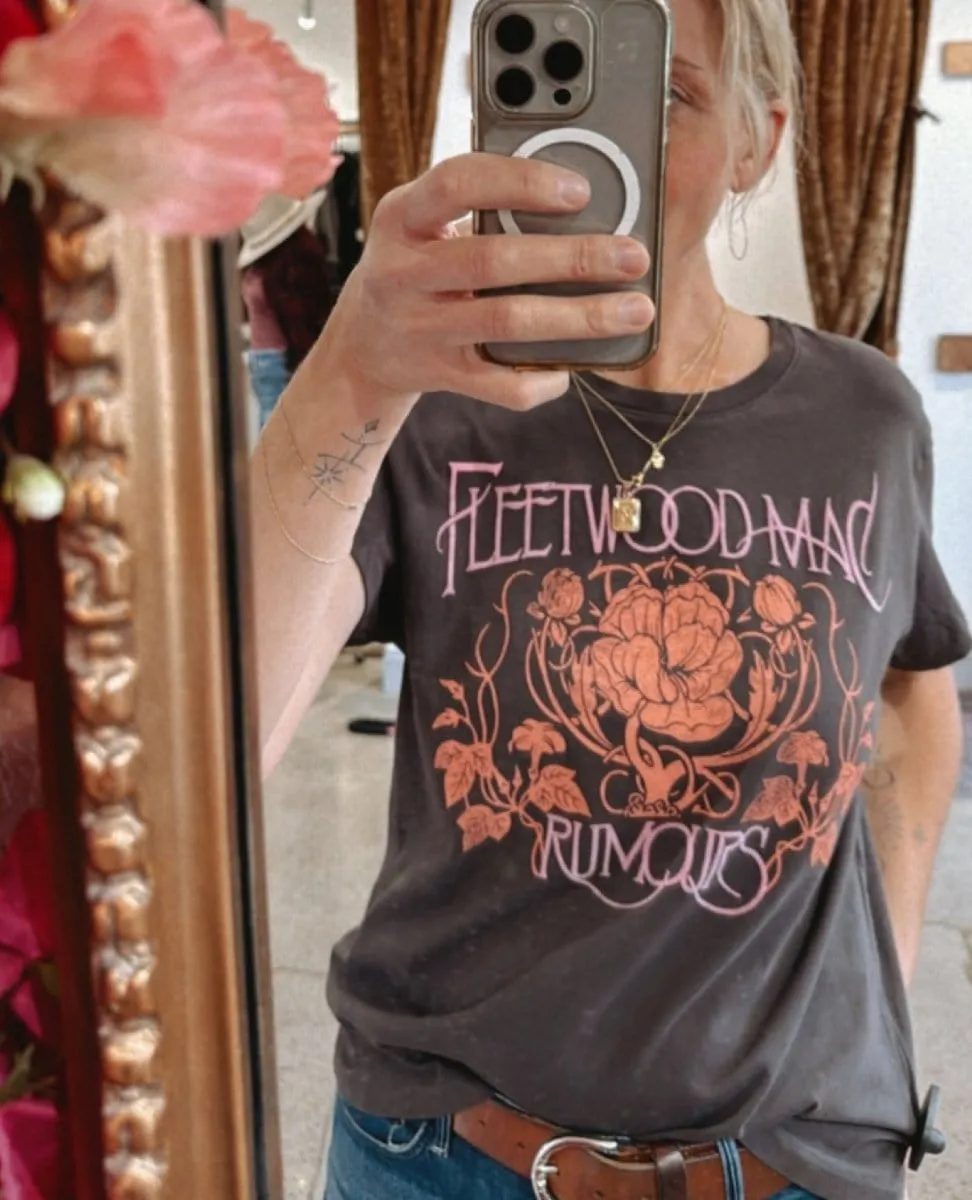 Fleetwood Mac Floral Tour Tee Black
