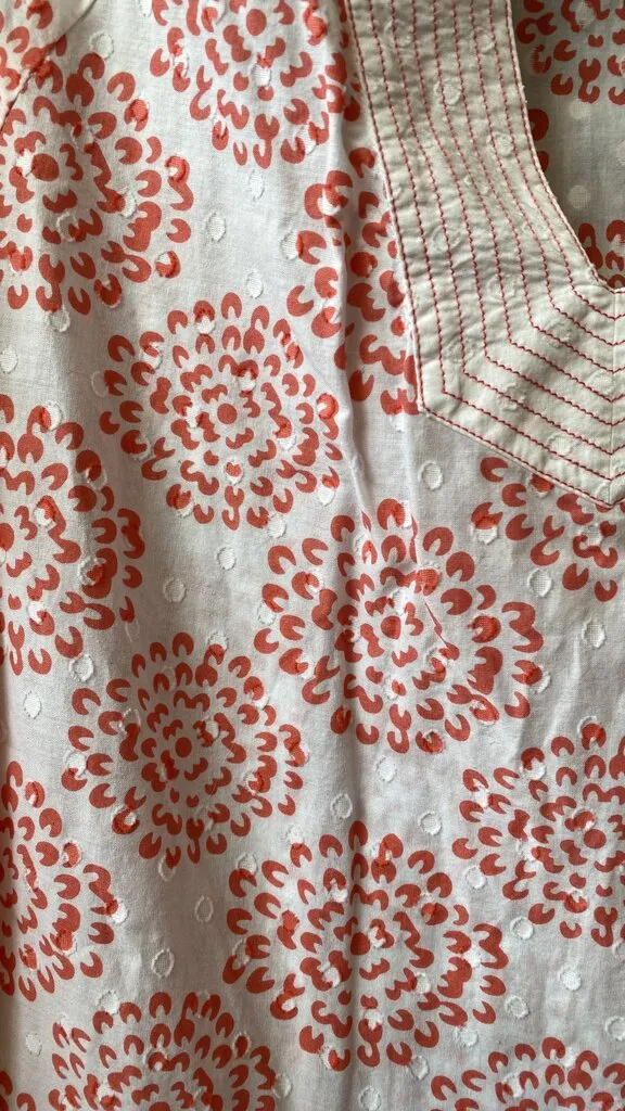 Floral Cotton Tunic Top