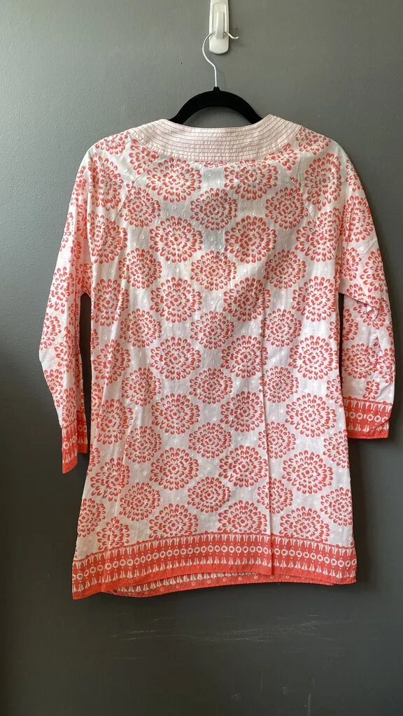 Floral Cotton Tunic Top