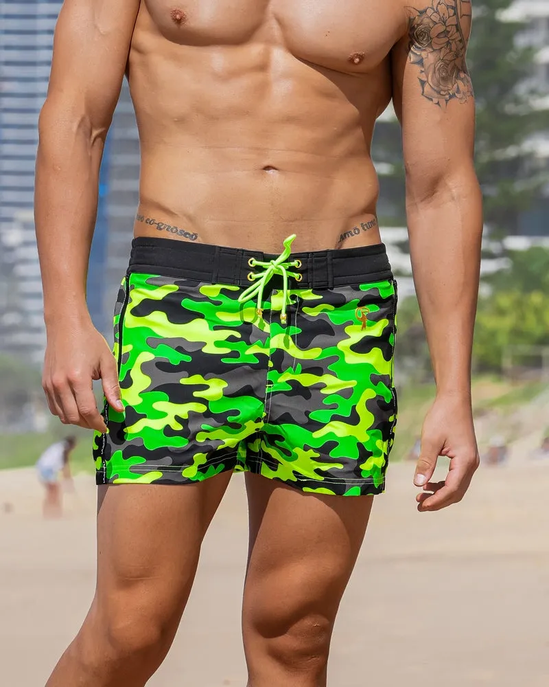 Fluro Green Camo - 3"