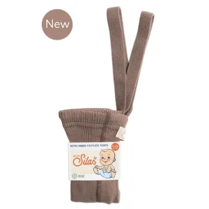 Footless Cotton Tights - Granola