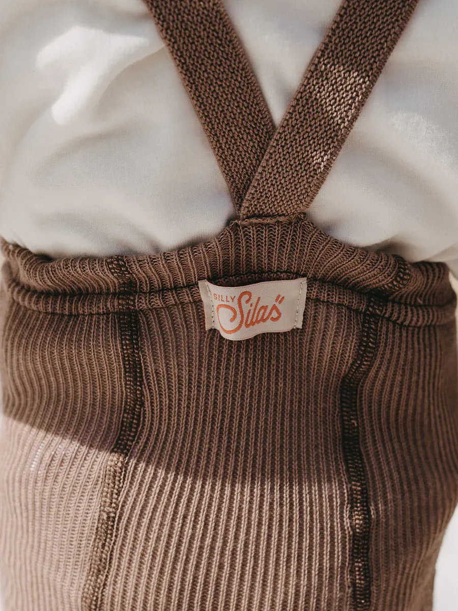 Footless Cotton Tights - Granola