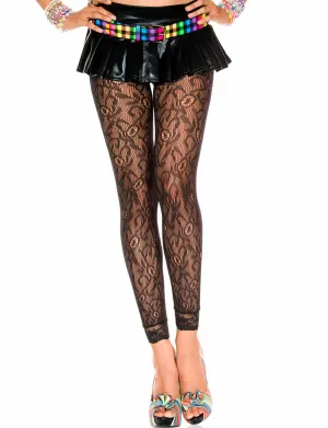 Footless Tights Sheer Lace Leggings