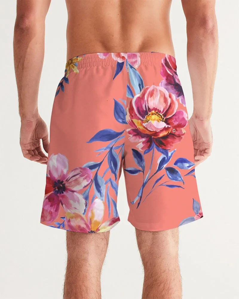 Forbidden Floral  Men's Swim Trunk