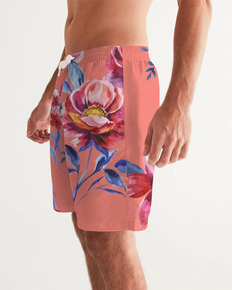Forbidden Floral  Men's Swim Trunk