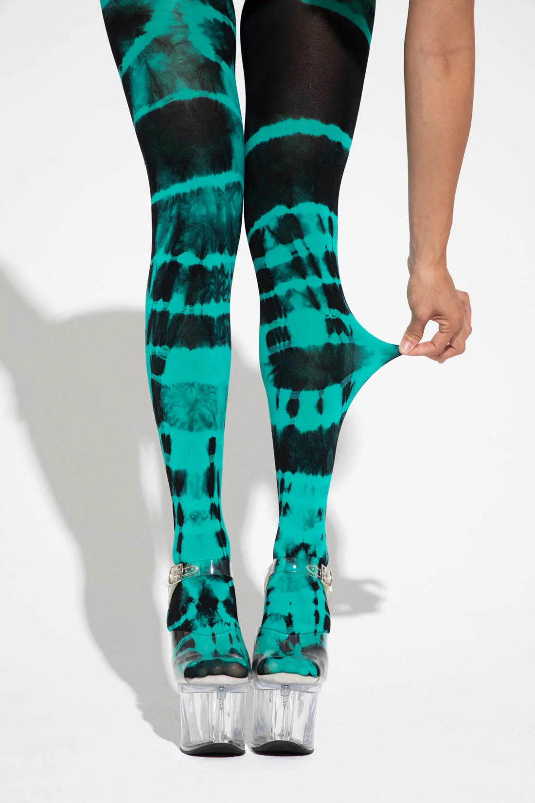 Fozia Tights in Green