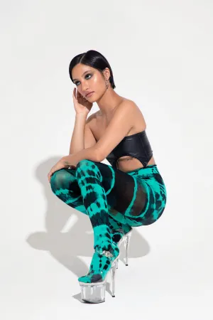 Fozia Tights in Green