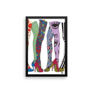 Framed Art Print : Les Jambes