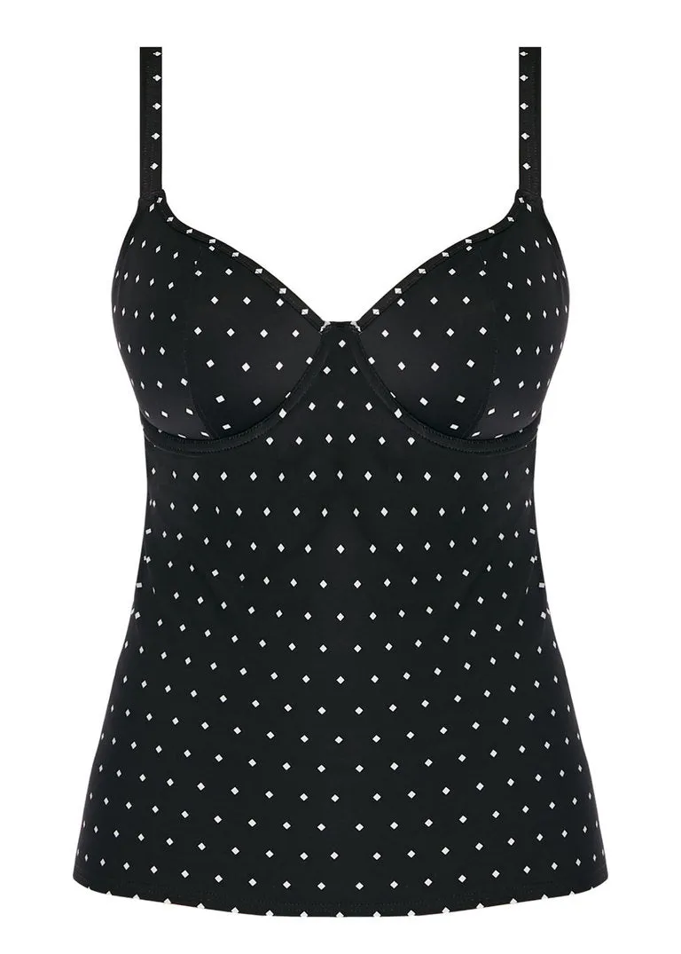 Freya Jewel Cove Plunge Tankini Black