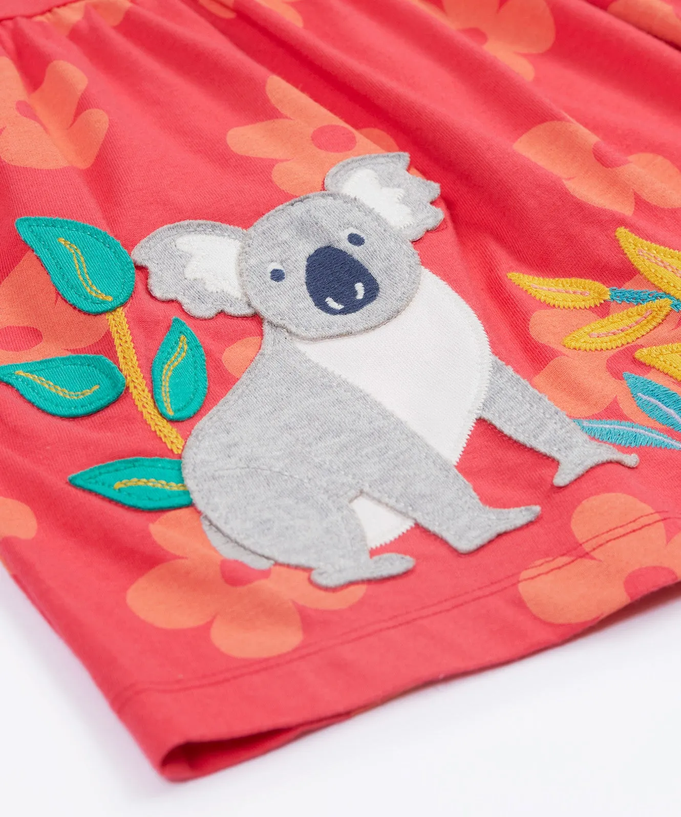 Frugi Millie Tunic Top - Floral Fun / Koala