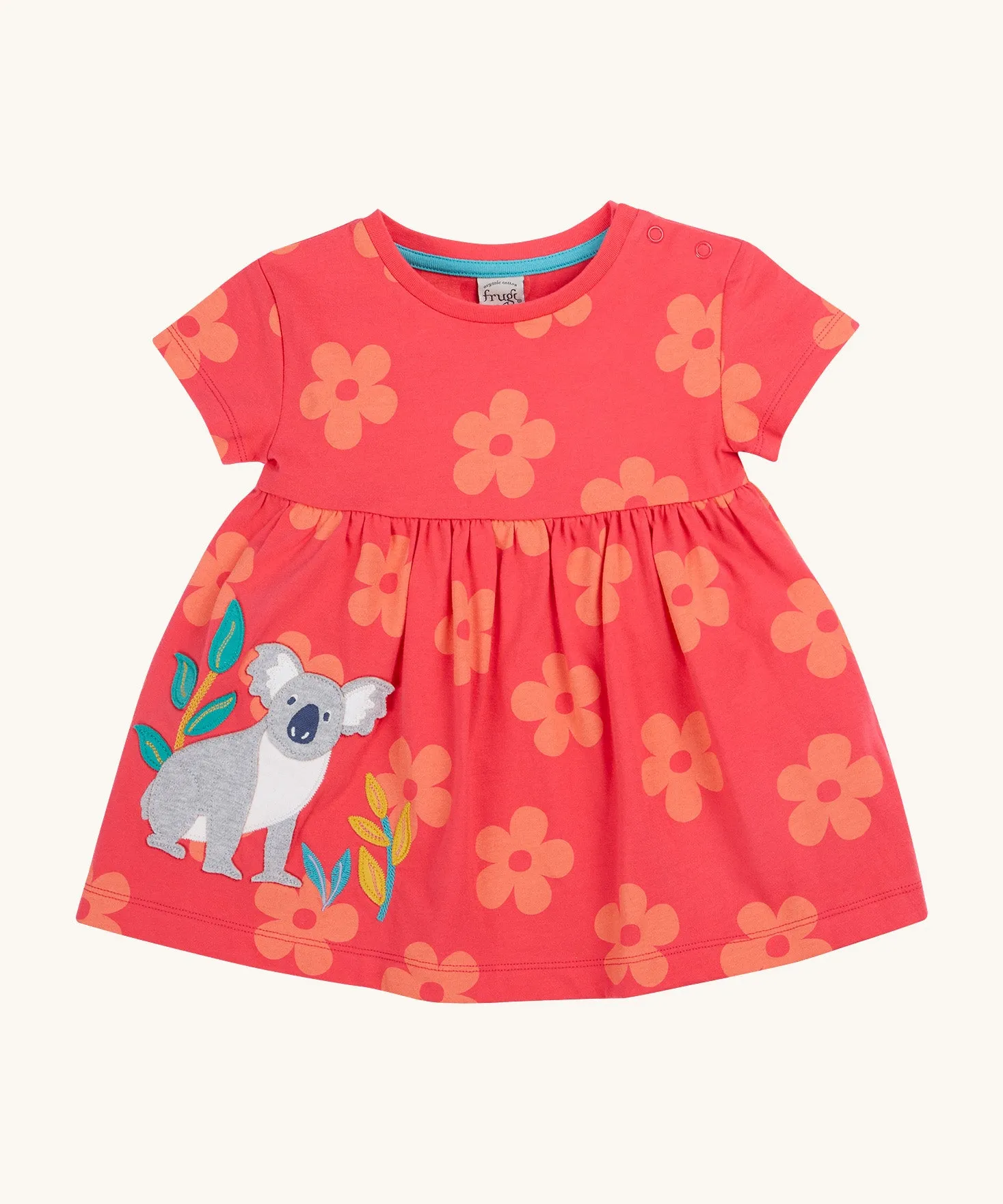 Frugi Millie Tunic Top - Floral Fun / Koala