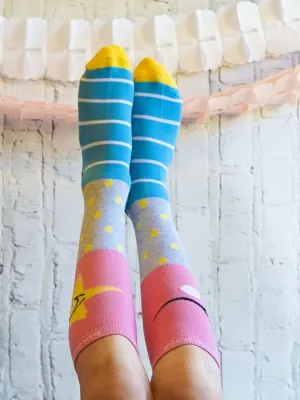 Fun Face Knee High Socks