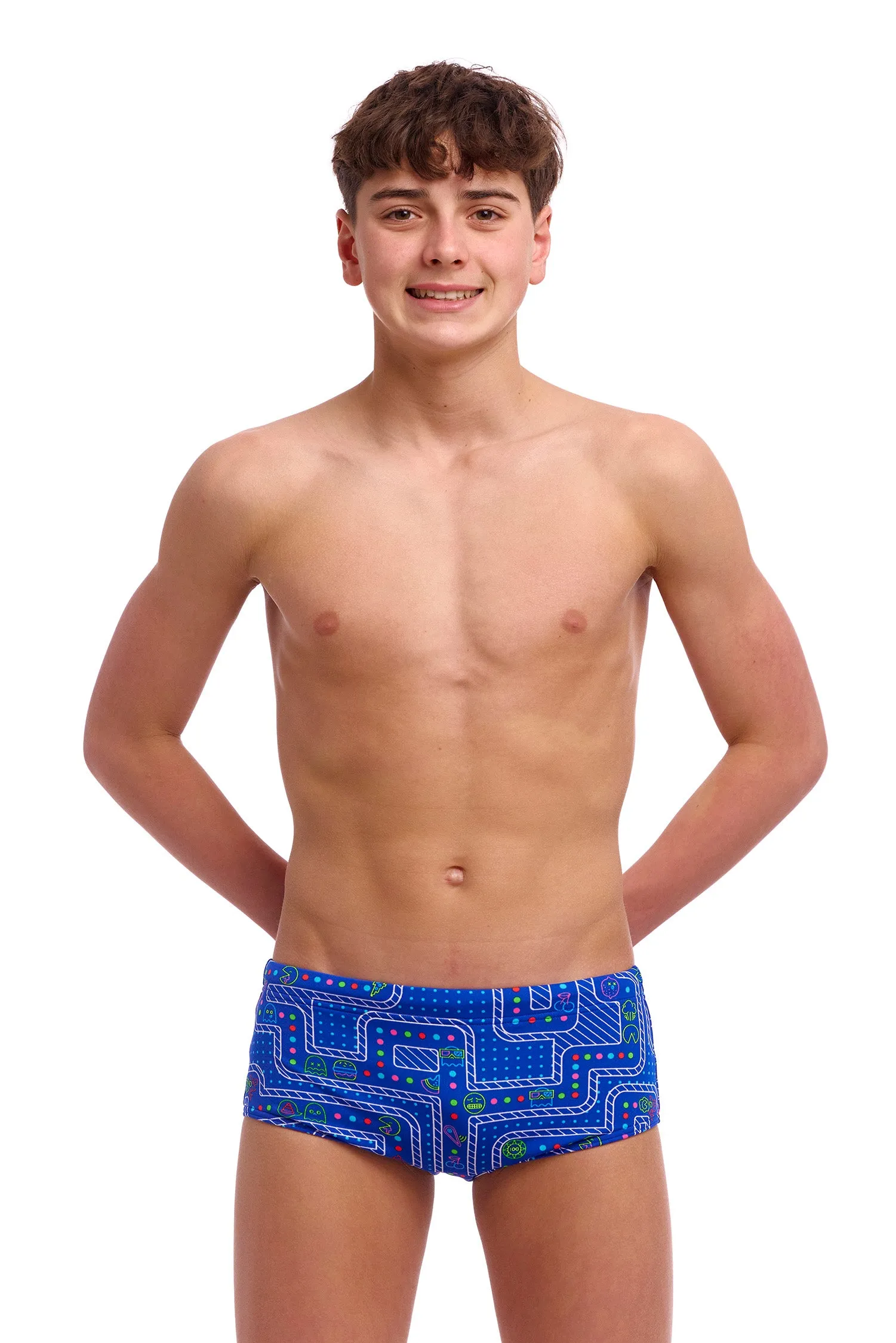 Funky Trunks Boys Much Munchies Sidewinder Trunks