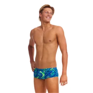 Funky Trunks Men's Help Me Rhombus Sidewinder Trunk