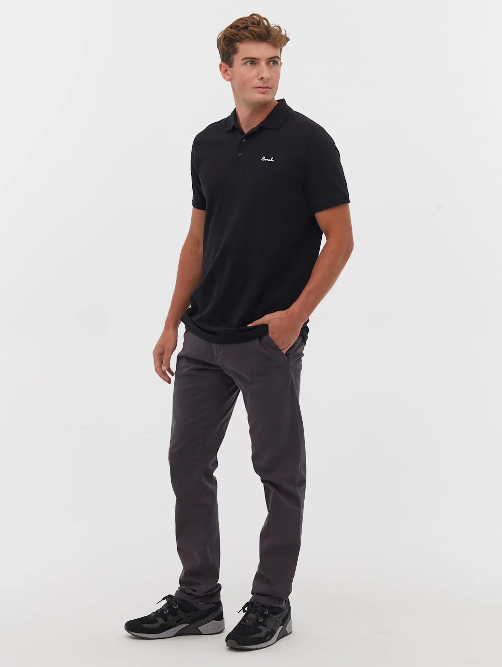 Garlon Embroidered Script Logo Polo Shirt - BN2M126413