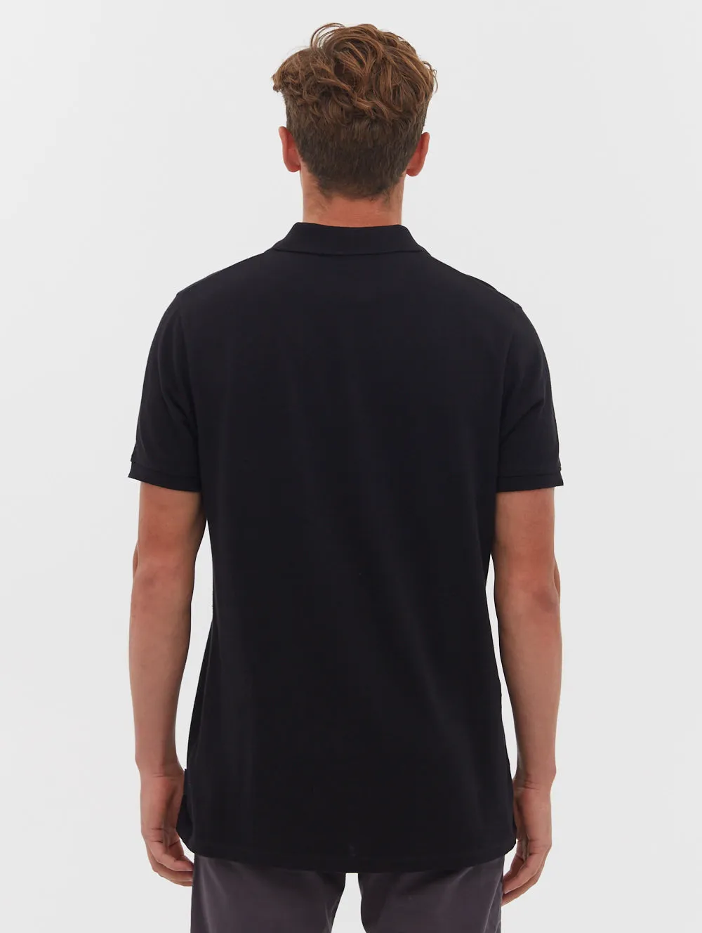 Garlon Embroidered Script Logo Polo Shirt - BN2M126413