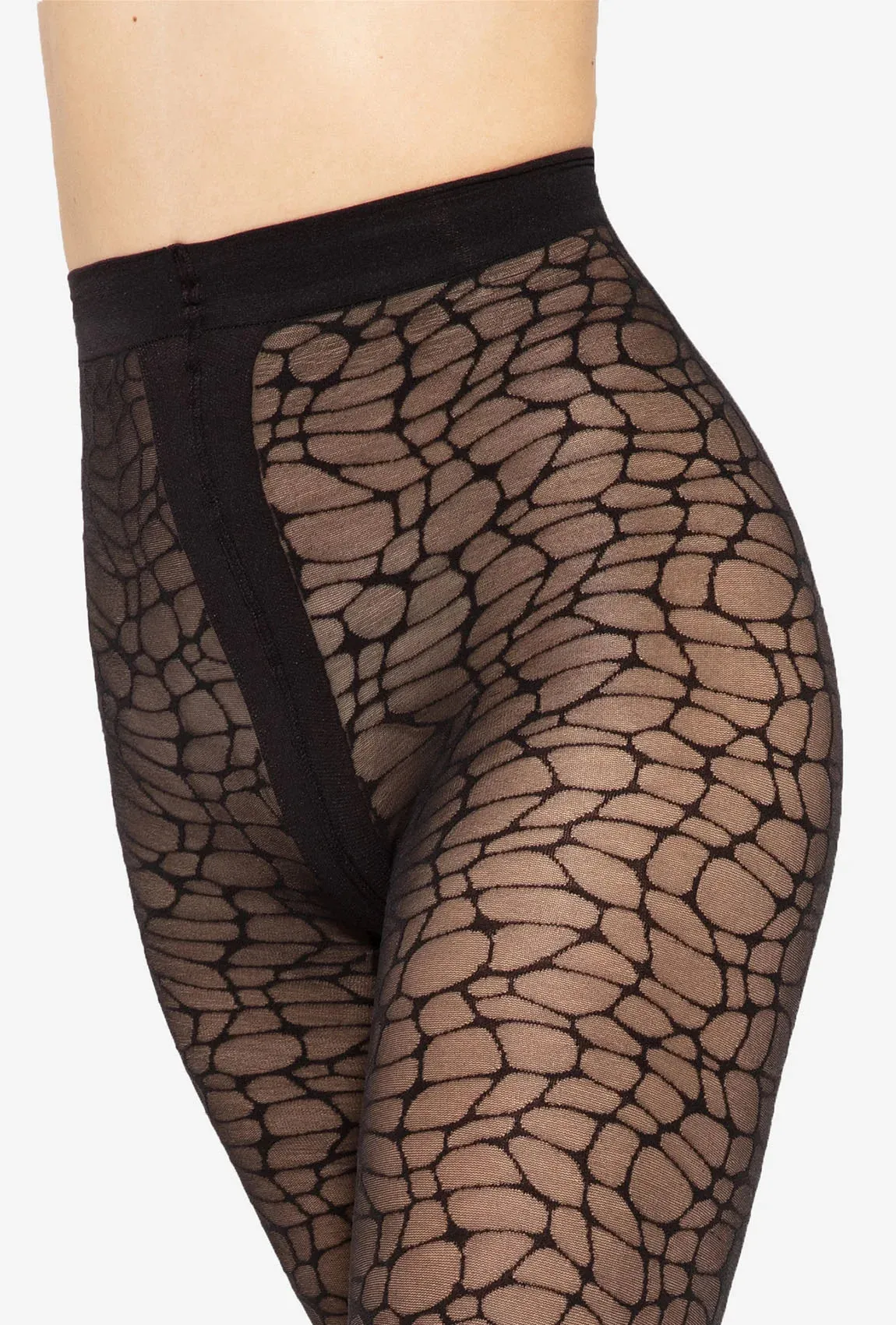 Gatta Modern No. 06 Patterned Tights – 40 Den, Stylish Mesh Illusion