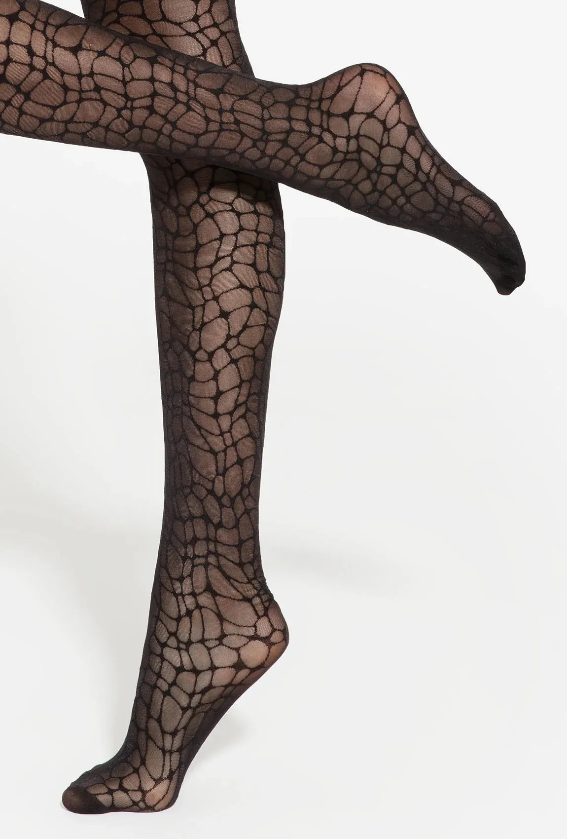 Gatta Modern No. 06 Patterned Tights – 40 Den, Stylish Mesh Illusion